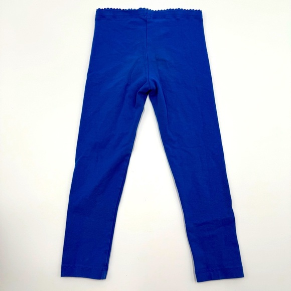 Tea Collection Girls Solid Leggings Royal Blue 5 Cotton Blend - Picture 4 of 6